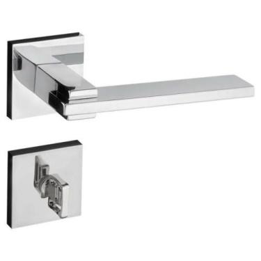 Imagem de Fechadura Para Porta Banheiro Cromado 55mm Nina 221-90 - Pado