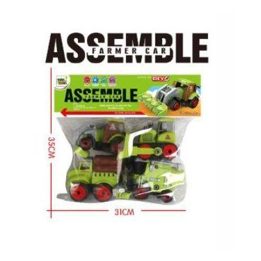 Imagem de Brinquedos de caminhão 4 em 1 DIY para crianças, brinquedo de construç