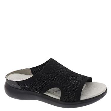 Imagem de Jambu Sandália rasteira feminina June, Brilho preto, 40