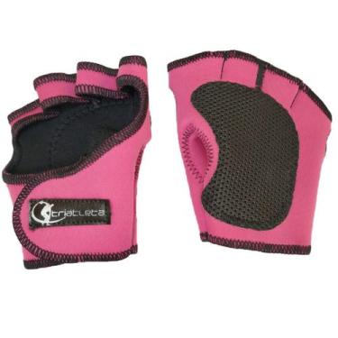 Imagem de Luva de musculação Rosa Triatleta unissex, G, Rosa