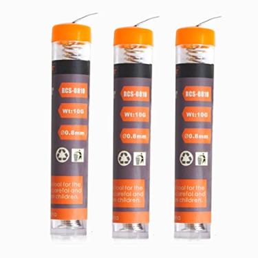 Imagem de TOWOT Fio de Solda com Núcleo de Resina, 3 Peças (0,8 mm/10 g) Ferramenta de Solda de Ferro para Solda Elétrica