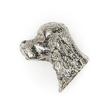 Imagem de AMERICAN COCKER SPANIEL Feito no Reino Unido Coleção de alfinetes de lapela de embreagem de cachorro estilo artístico, Metal misto