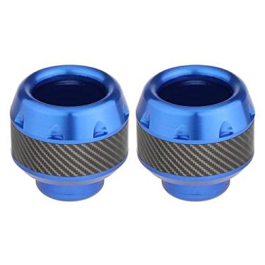 Imagem de Windance Garfo traseiro dianteiro com estrutura deslizante, protetor de colisão de roda proteção contra quedas universal para motocicletas motos, motos, scooters de esfregão (azul)