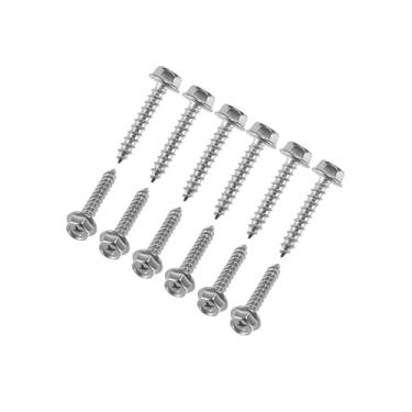 Imagem de VekAuto Parafusos de tampa de embreagem para Polaris RZR 570 900 1000 para Polaris para Ranger 570 900 100xp / Aço de liga durável galvanizado / 12 peças de acessórios automotivos prateados