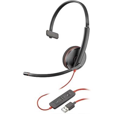 Imagem de Plantronics Blackwire C3210 Fone de ouvido com cancelamento de ruído e braço de microfone flexível – Preto