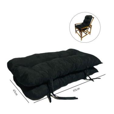 Imagem de 02 Almofadas Confortáveis P/ Sofá E Poltronas De Bambu Vime - Compree,