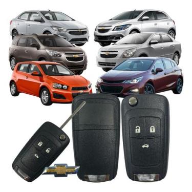Imagem de Carcaça Chave Canivete Chevrolet Onix Prisma Cobalt Spin - FLEX AUTOMO
