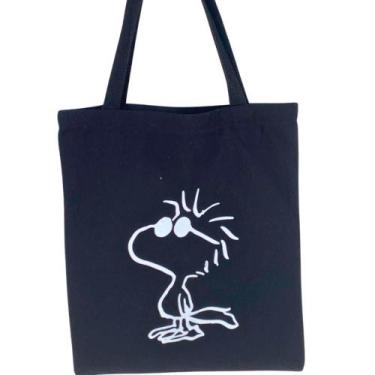 Imagem de Bolsa Ecobag 100% algodão Black Estampa WOODSTOCK - CARIOCA MAIS
