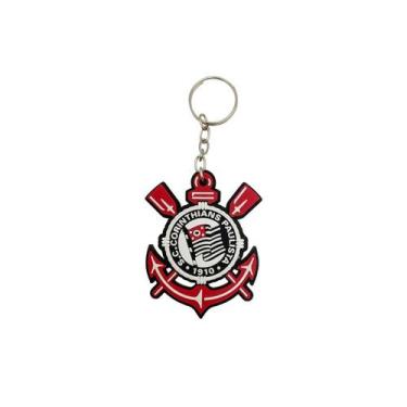 Imagem de Chaveiro Corinthians Escudo Emborrachado - Brasfoot
