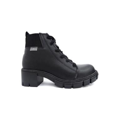 Imagem de Bota Moleca Coturno 5338.103 Preto, 37, Preto