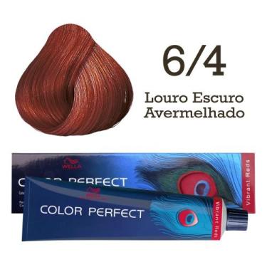 Imagem de Coloração Color Perfect 6/4 Louro Escuro Avermelhado  Wella - Wella Pr