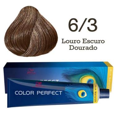 Imagem de Coloração Color Perfect 6/3 Louro Escuro Dourado  Wella - Wella Profes