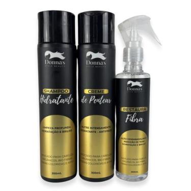 Imagem de KIT de Tratamento Donna Bella Para Cabelos Orgânicos e BioFibra Apliqu