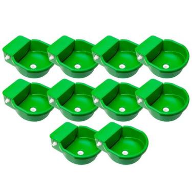 Imagem de Bebedouro Automático Cocho Alto C/boia Ralo Grande Porte 7Lt 10Un - AL