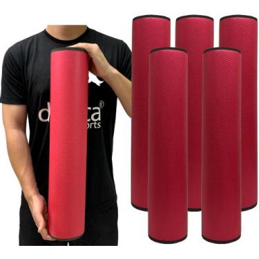 Imagem de Kit 5 Rolos Massagem Liberação Miofascial 60x12cm DF1074 Vermelho Dafo