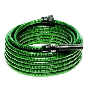 Imagem de Mangueira 15 metros Trançada Jardim Kit Esguicho Reto Sunflex