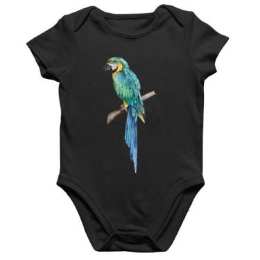 Imagem de Body Bebê Algodão Arara Azul - Foca na Moda, Preto, GG