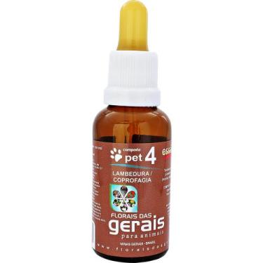 Imagem de Composto Floral Pet 4 Lambedura Coprofagia Florais das Gerais 30ml