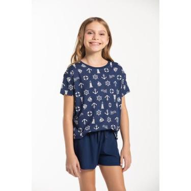 Imagem de Conjunto Pijama Juvenil Menina Malha Viscolycra - Cor De Cacau, 14, Ná