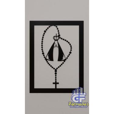 Imagem de Terso de nossa senhora Aparecida. - GF-Fachadas-ACM, Preto, 250g