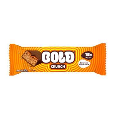 Imagem de Barra de Proteína Bold Crunch Caramelo & Chocolate 15g de Proteína com