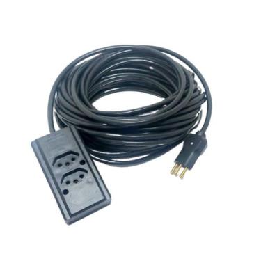 Imagem de Extensão Elétrica 20a Reforçada 5 m Pp 2x2,5mm 2 Tomadas 90º - MARGIRU
