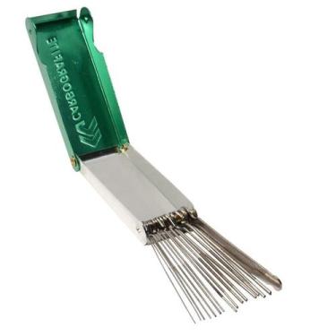 Imagem de Agulheiro Maçarico com 13 Agulhas e Lima Carbografite, Cinza Escuro