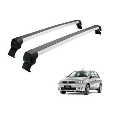 Imagem de Rack Teto Alumínio Prata CORSA SEDAN 4p 04 em diante exceto Classic - 