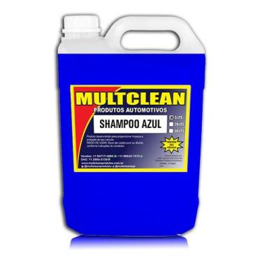 Imagem de Shampoo Ducha Azul Espuma Azul Resinado Com Carnaúba - MULTCLEAN PRODU