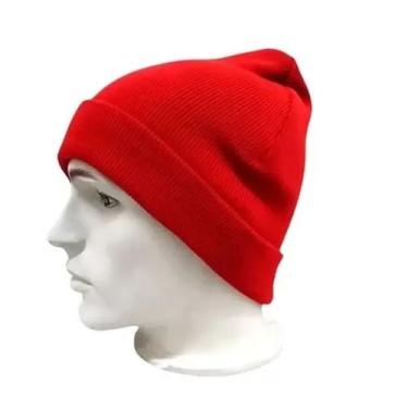 Imagem de Gorro Liso Touca Térmica Tricot De Inverno Básico Casual Unissex - PIE