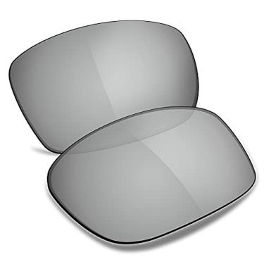 Imagem de TRUSHELL Lentes de reposição polarizadas para óculos de sol Oakley Splinter Silver Mirror - Polarizadas