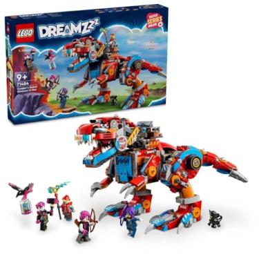 Imagem de LEGO DREAMZzz Dinossauro Robot C-Rex de Cooper terodáctilo de brinquedo reconstruível, figura articulada de T. Rex e 4 minifiguras, presente para meninos e meninas de 9 anos ou mais 71484
