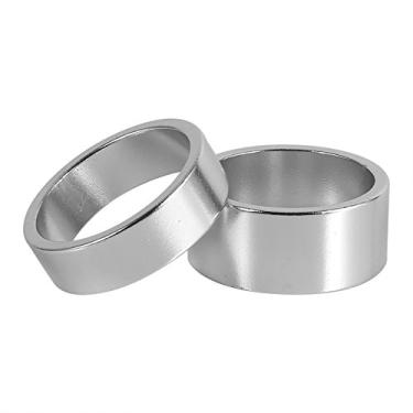 Imagem de Conjunto de Espaçadores de Fone de Ouvido de Liga de Alumínio, 5mm 10mm 15mm 20mm, Leve, Arruela de Garfo Dianteiro, 4 Cores, Acessórios de Bicicleta (Prata)