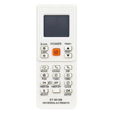 Imagem de Controle remoto universal de substituição KT-9018E 4000 em 1, adequado para a maioria dos ar-condicionado A/C, Toshiba, Panasonic, Sanyo, NEC, Fujitsu, LG, Aux e mais