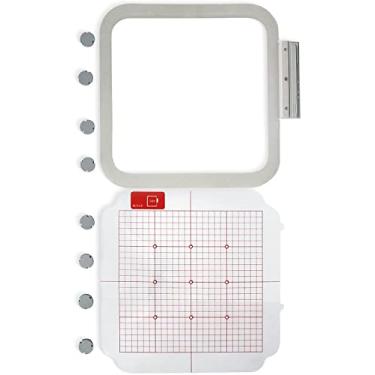 Imagem de Embroidex Bastidor Magnético/Metal para Máquina de Bordar Brother/Babylock Ef97 9 1/2" X 9 1/2" Quadrado - Xv8550D Xv8500D Babylock Destiny, Destiny Ii