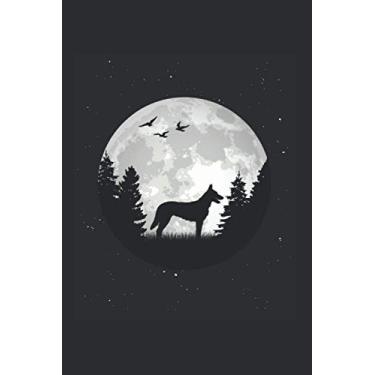 Imagem de Hollandse Herder Notizbuch: Hollandse Herder Mond Holländischer Schäferhund / 6x9 Zoll / 120 karierte Seiten Seiten