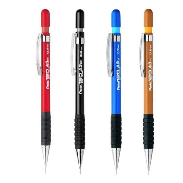 Imagem de Pentel Lapiseira 120 DX – Automática, Recarregável – 1 de cada tamanho – Pacote com 4 – 0,3 mm/0,5 mm/0,7 mm/0,9 mm