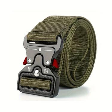 Imagem de Cinto tático para homens, estilo esportivo, fivela de liberação rápida