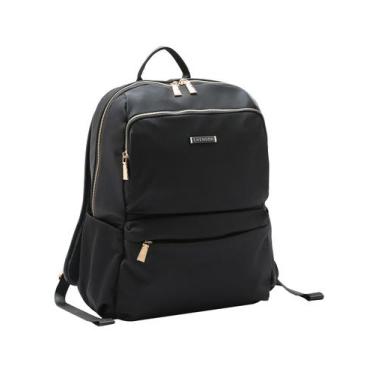 Imagem de Bolsa Mochila Feminina Laptop de Costas Chenson Original, Preto
