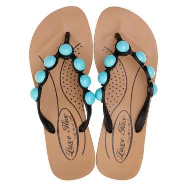 Imagem de Chinelo Feminino Confortavel Anatômico  Ortopédico Terapia dos Pés, Az