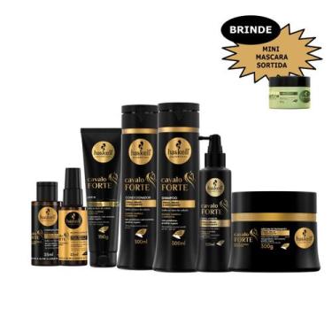 Imagem de Kit Haskell Cavalo Forte 300ml Completo Tonico Mimos
