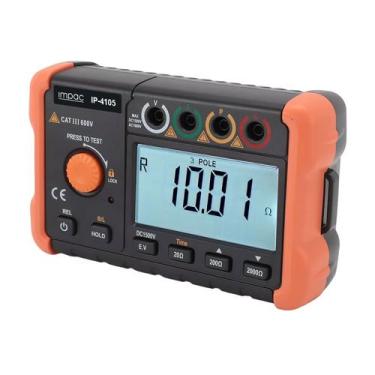 Imagem de Terrômetro Digital 3 Fios Resistência do Solo IP-4105A Impac