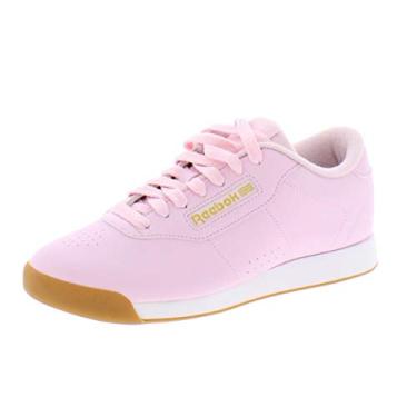 Imagem de Reebok Tênis feminino Princess, Rosa/branco/dourado, 7