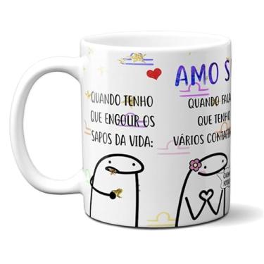 Imagem de Caneca Xícara Porcelana Presente Signo Libra