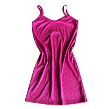 Imagem de Vestido Feminino Canelado de Alcinha,Tubinho luxo  Básico, Versátil e 