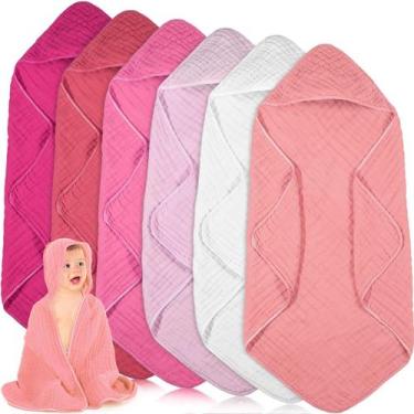 Imagem de Toalhas de Bebê com Capuz Peryiter Muslin (80x80cm) - Kit com 6 Unidad