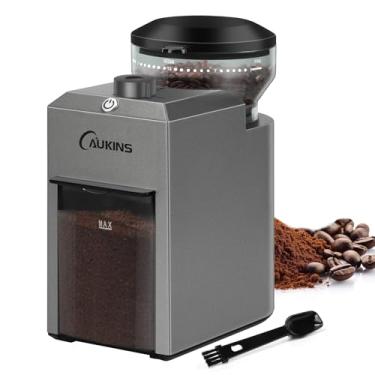 Imagem de CAUKINS Moedor De Café Elétrico Burr: Moedor De Grãos De Café Automático Atualizado Com 28 Configurações Ajustáveis - Moedor De Café Expresso Antiestático Para 12 Xícaras Para Uso Doméstico