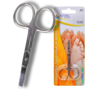 Imagem de Tesoura para Unha de Bebê 3 1/2" (8,9 cm) NYBC Beauty - Corte preciso 