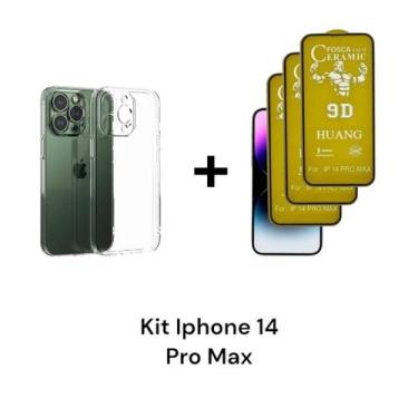 Imagem de Kit Com 1UN Capa Capinha Transparente + 3UN Película Fosca Para Iphone
