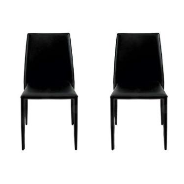Imagem de Conjunto de 2 Cadeiras Amanda I Preta - Rivatti